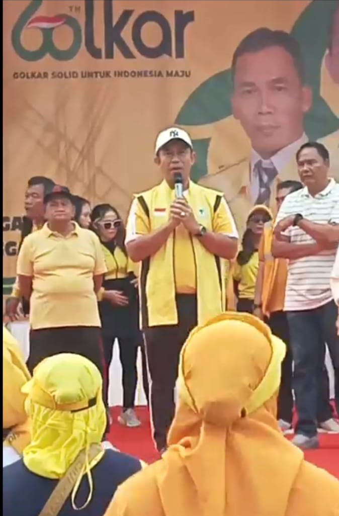 Partai Golkar Kota Lubuk Linggau Berkontribusi dalam Pemecahan Rekor MURI Senam Sehat HUT ke-60