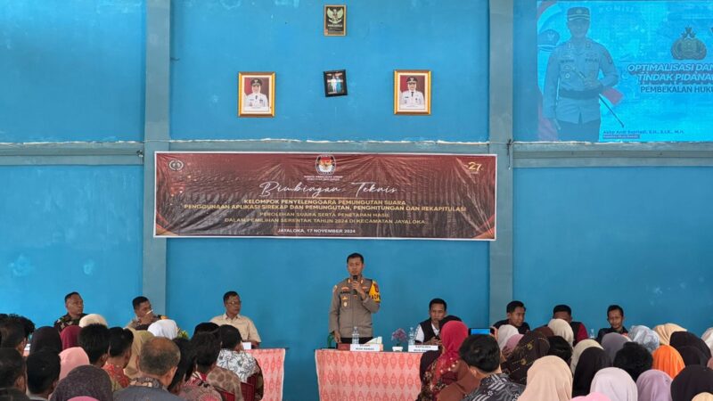 Cegah Pelanggaran Pilkada Saat Pencoblosan, Kapolres Musi Rawas Berikan Edukasi Hukum ke KPPS se Kecamatan Kabupaten Musi Rawas 