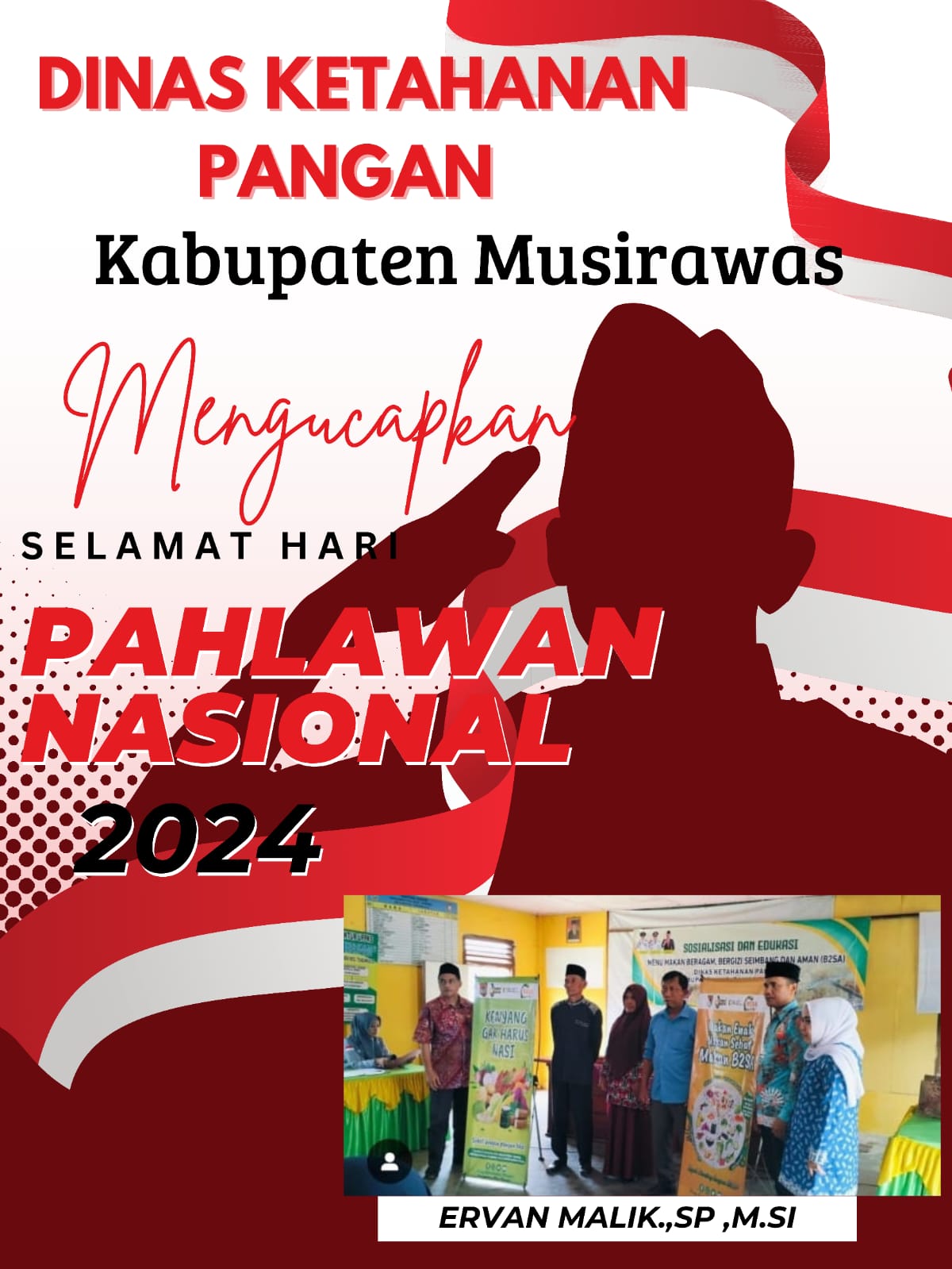 Dinas Ketahanan Pangan Kabupaten Musirawas mengucapkan Selamat Hari Pahlawan Nasional  10 Nopember 2024