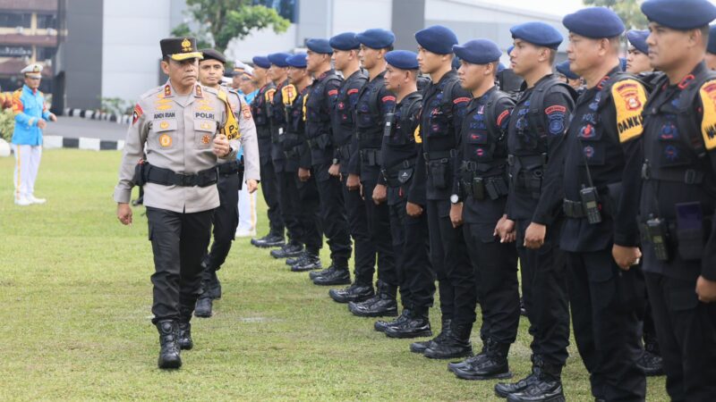 Kapolda Sumsel Apelkan 1471 Personel Persiapan Pengamanan Pengawalan Tahap Pungut dan Hitung Suara