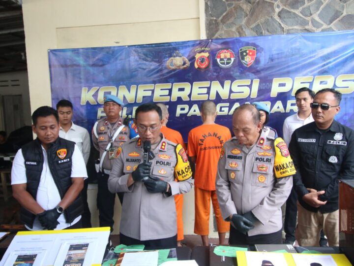 Polres Pangandaran Ungkap Kasus Judi Online, Amankan Empat Pelaku dan Sejumlah Barang Bukti