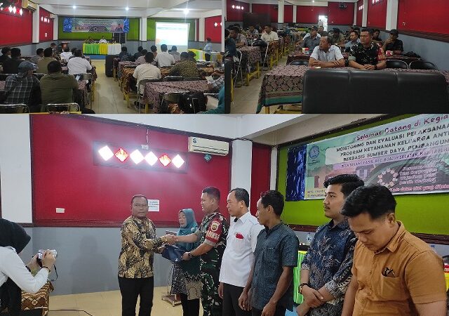 Koramil 01/AK Monitoring dan Evaluasi Pelaksanaan Advokasi Program Ketahanan Keluarga Anti Narkoba Berbasis Sumber Daya Pembangunan Desa