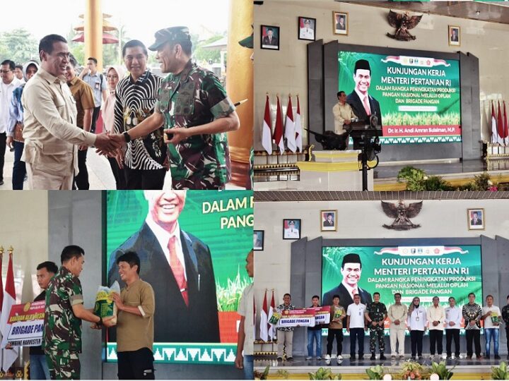 Danrem 043/Gatam Dampingi Mentan RI Kunker di Wilayah Provinsi Lampung