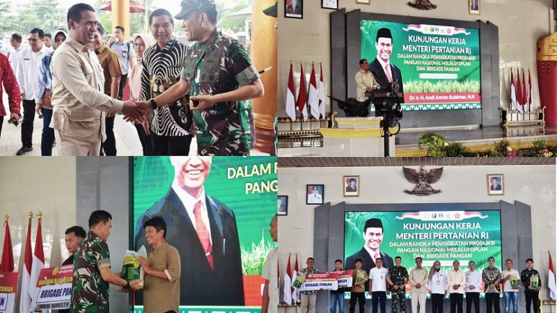 Danrem 043/Gatam Dampingi Mentan RI Kunker di Wilayah Provinsi Lampung