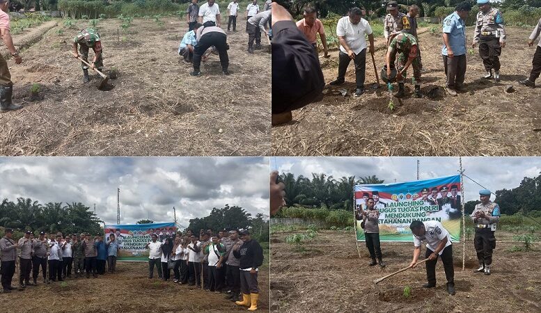 Koramil 05/BD Menghadiri Kegiatan Launching Gugus Tugas Polri Mendukung Ketahanan Pangan