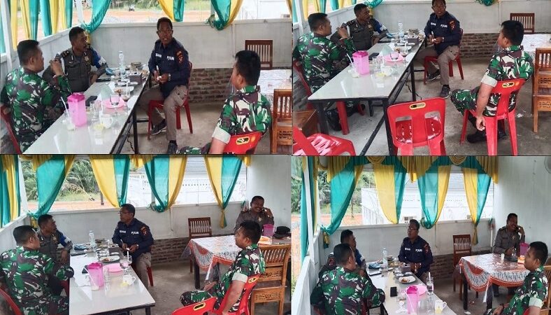 Babinsa Koramil 12/ Langga Payung Gelar Komsos Tingkatkan Sinergi TNI-Polri