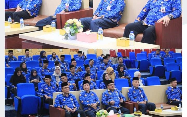 Sekda dan Jajaran Pemkot Hadiri Peringatan HUT ke-53 Korpri  *Via Zoom Meeting