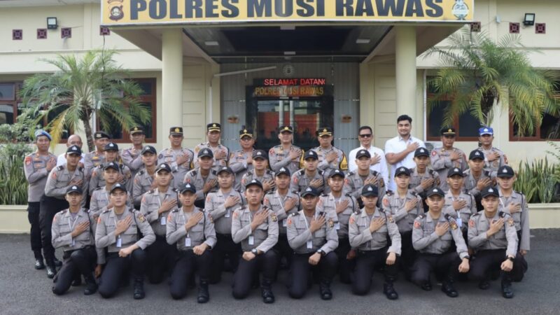 Polres Musi Rawas Gelar Apel Penutupan dan Pelepasan Latihan Kerja Siswa Diktuk Bintara Polri Gelombang II T.A 2024 SPN Polda Sumsel