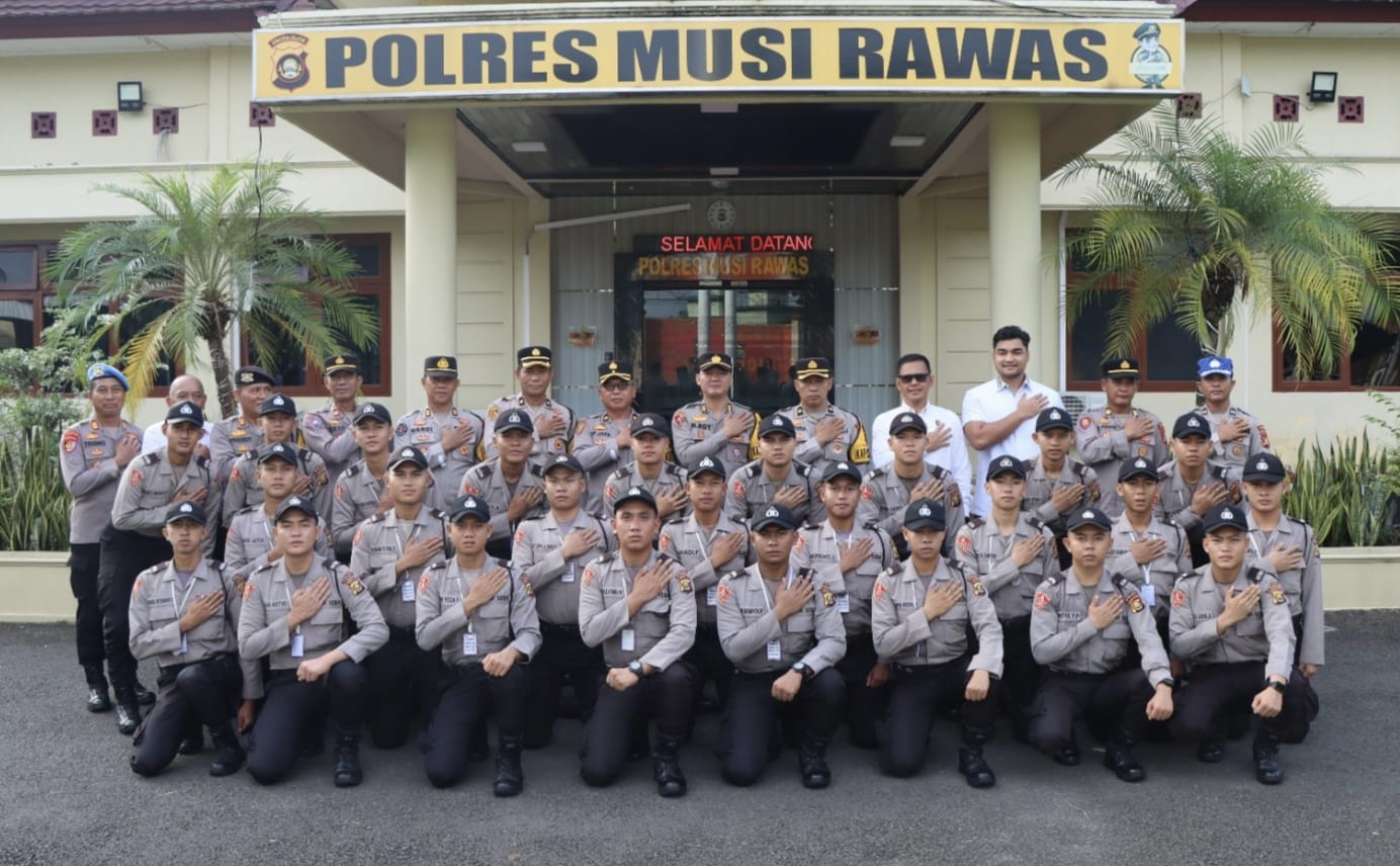 Polres Musi Rawas Gelar Apel Penutupan dan Pelepasan Latihan Kerja Siswa Diktuk Bintara Polri Gelombang II T.A 2024 SPN Polda Sumsel