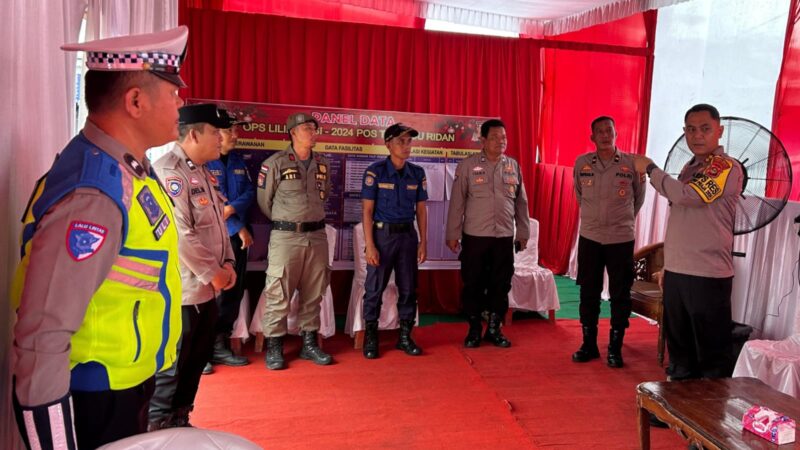 Kapolres Kota Lubuklinggau Tinjau Langsung Kesiapan Posko Operasi Lilin Musi Dalam Pengamanan Nataru