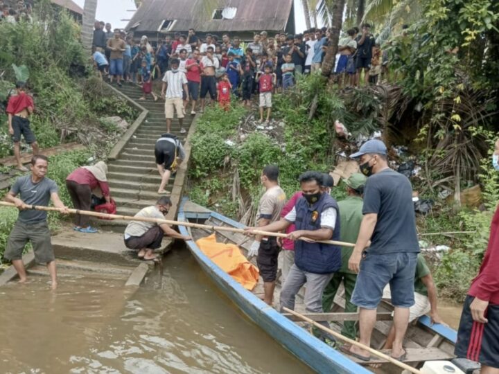 Diduga Tidak Bisa Berenang, Tim Indentifikasi Polres Musi Rawas Bantu Evakuasi Korban Tenggelam di Sungai Lakitan