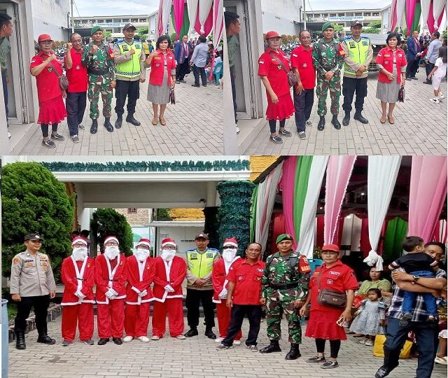 Babinsa Koramil13/AN Melakukan Pengamanan Natal Di Gereja GMI Ellohim  Aek Nabara