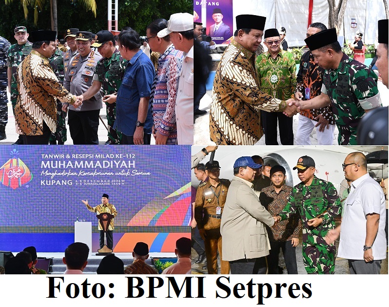 Panglima TNI Dampingi Presiden RI Hadiri Pembukaan Tanwir Dan Resepsi Milad Ke-112 Muhammadiyah