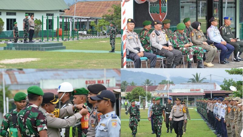 Menjelang Perayaan Natal dan Tahun Baru. Kodim 0309/Solok Gelar Apel Pasukan Pengamanan