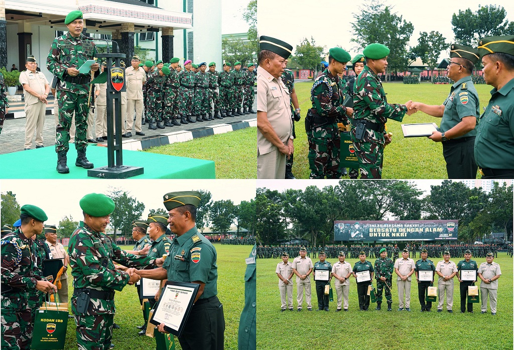 Pangdam I/BB Berikan Penghormatan kepada Pamen, Pama, dan Bintara Purnawira