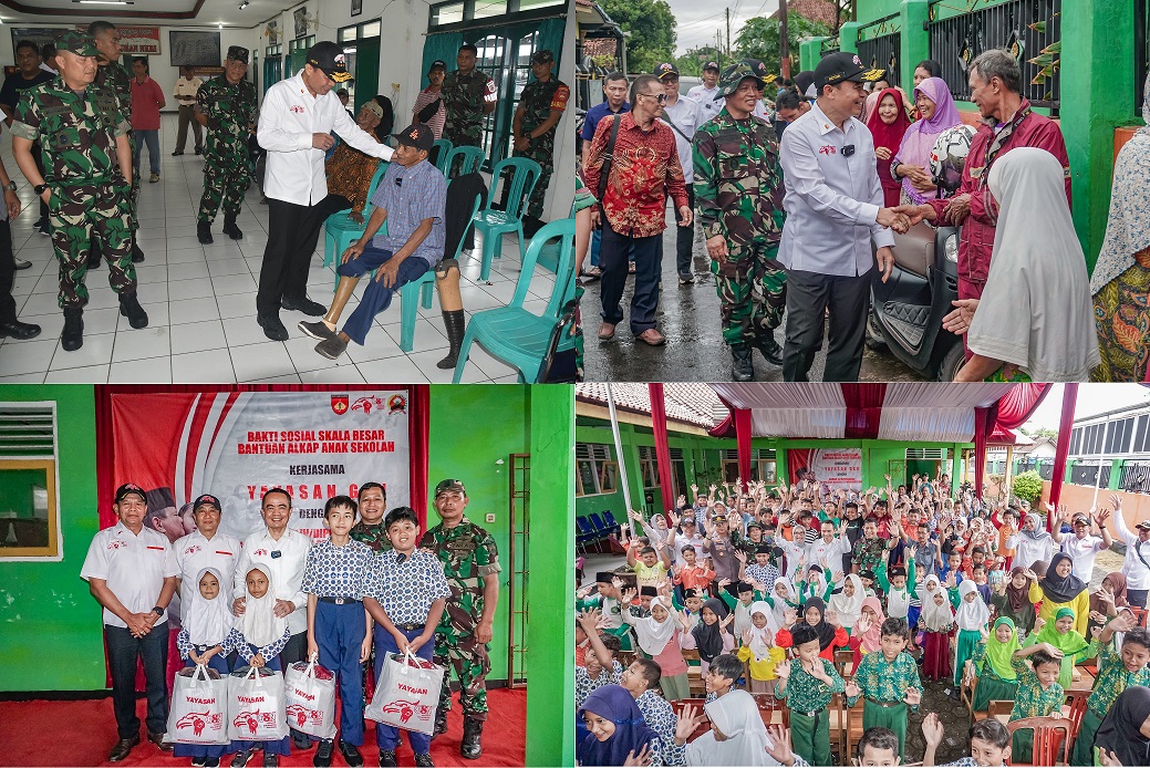 YGSN dan Kodam IV/Diponegoro Bergerak Dengan Hati, Ribuan Warga Tak Mampu Banyumas pun Terbantu