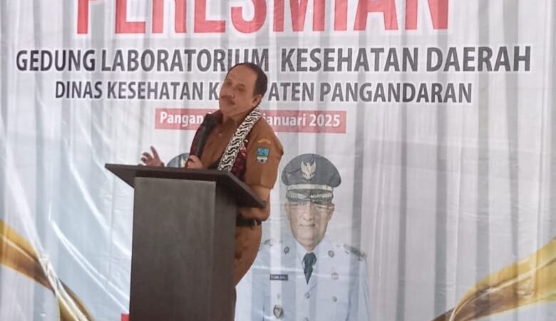 Bupati Pangandaran H . Jeje Wiradinata Resmikan Gedung Laboratorium Kesehatan Daerah