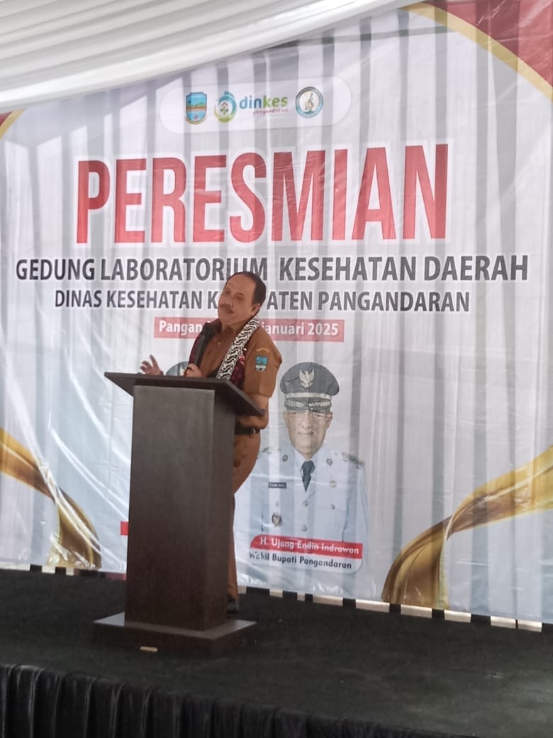 Bupati Pangandaran H . Jeje Wiradinata Resmikan Gedung Laboratorium Kesehatan Daerah