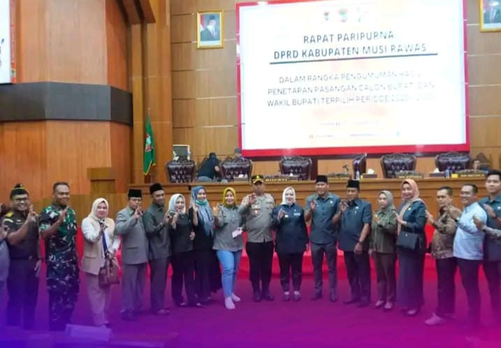 Hj.Ratna Machmud Dan H.Suprayitno Di Tetapkan Sebagai Bupati dan Wakil Bupati Musirawas Periode tahun 2025 – 2030