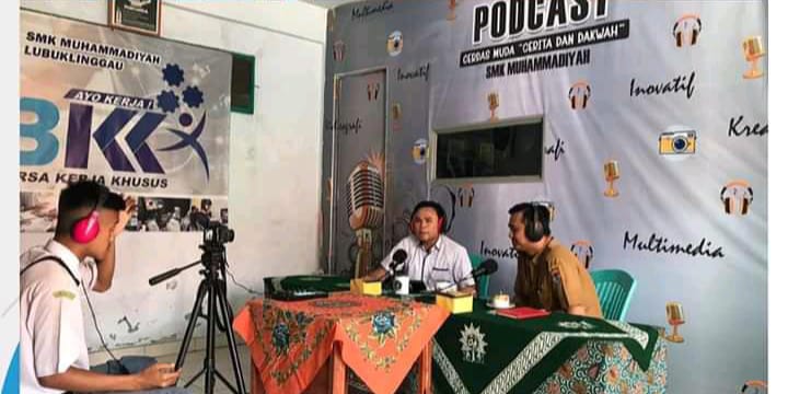 SMK Muhammadiyah Kota Lubuklinggau Launcing Podcast Pelajar Cerdas Muda Tahun 2025