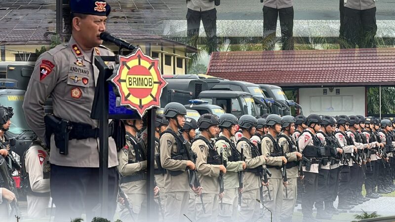 Pastikan Kesiapan Operasional, Batalyon B Pelopor Gelar Apel Satuan dan Pengecekan Peralatan