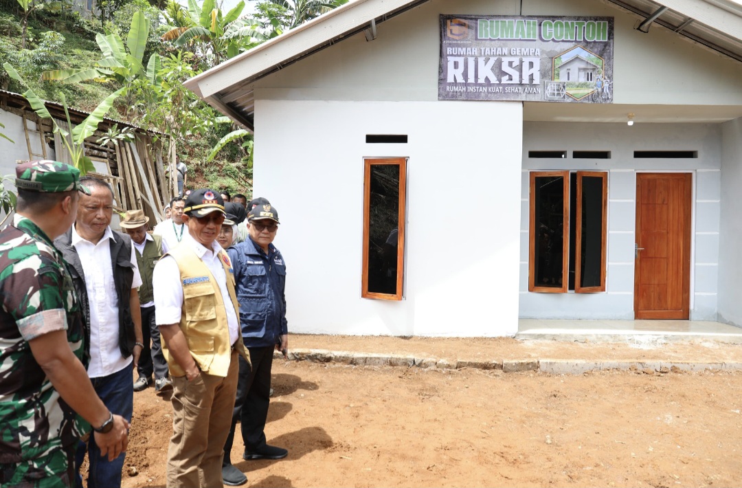 BNPB Kawal Pembangunan Hunian Tetap Pascabencana di Sukabumi