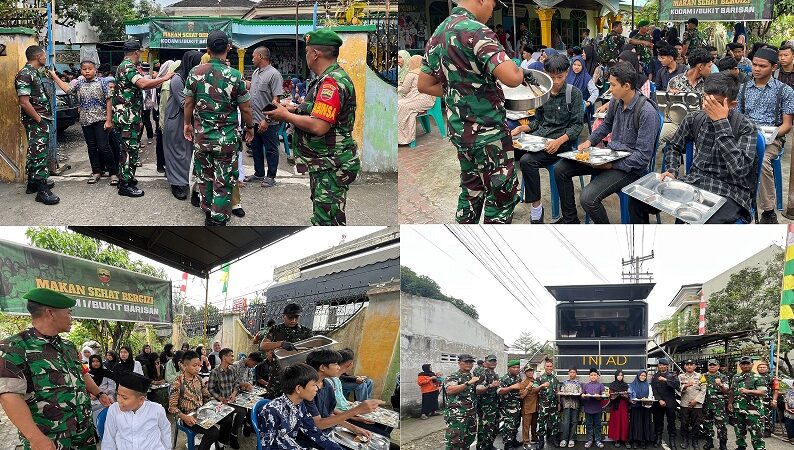 Kodam I/BB Gelar Program Makan Sehat Bergizi untuk Anak Yatim dan Kaum Duafa di Panti Asuhan Ar-Marhamah, Medan