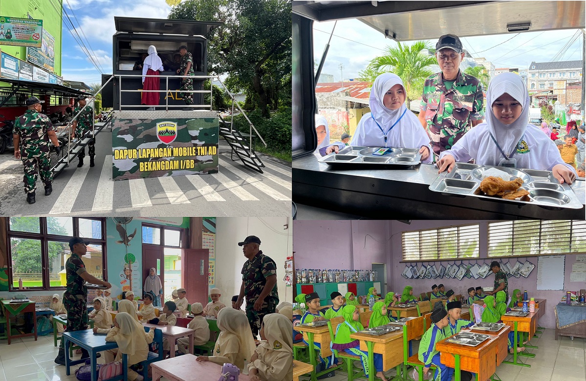 Kodam I/BB Dukung Generasi Sehat melalui Program Makan Sehat Bergizi di Medan Barat