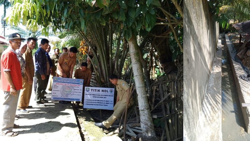 Pemdes Muara Sahung Laksanakan Pembangunan SPAL