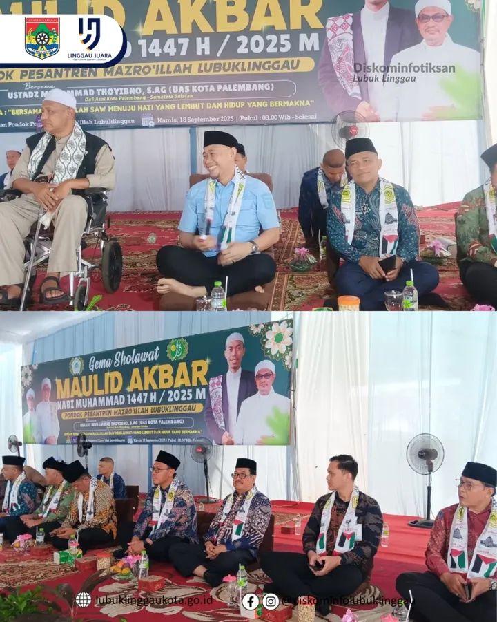 Wali Kota Hadiri Maulid Akbar di Ponpes Mazro’ Illah, Dorong Lubuk Linggau Jadi Kota Santri