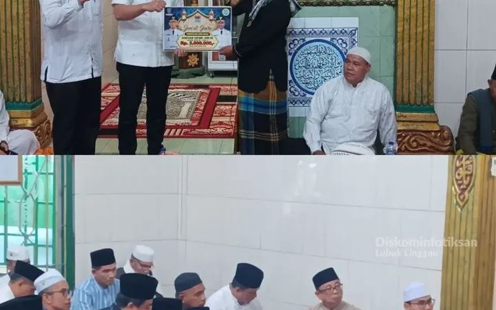 Wali Kota Lubuk Linggau dan Jajaran Safari Jumat di Masjid Baburrohman Taba Pingin