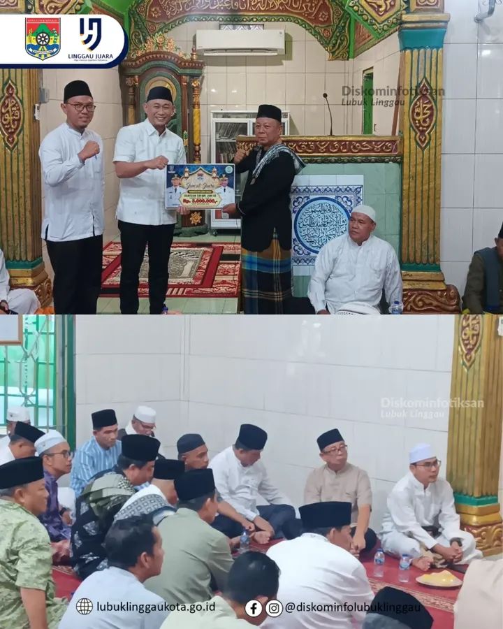 Wali Kota Lubuk Linggau dan Jajaran Safari Jumat di Masjid Baburrohman Taba Pingin