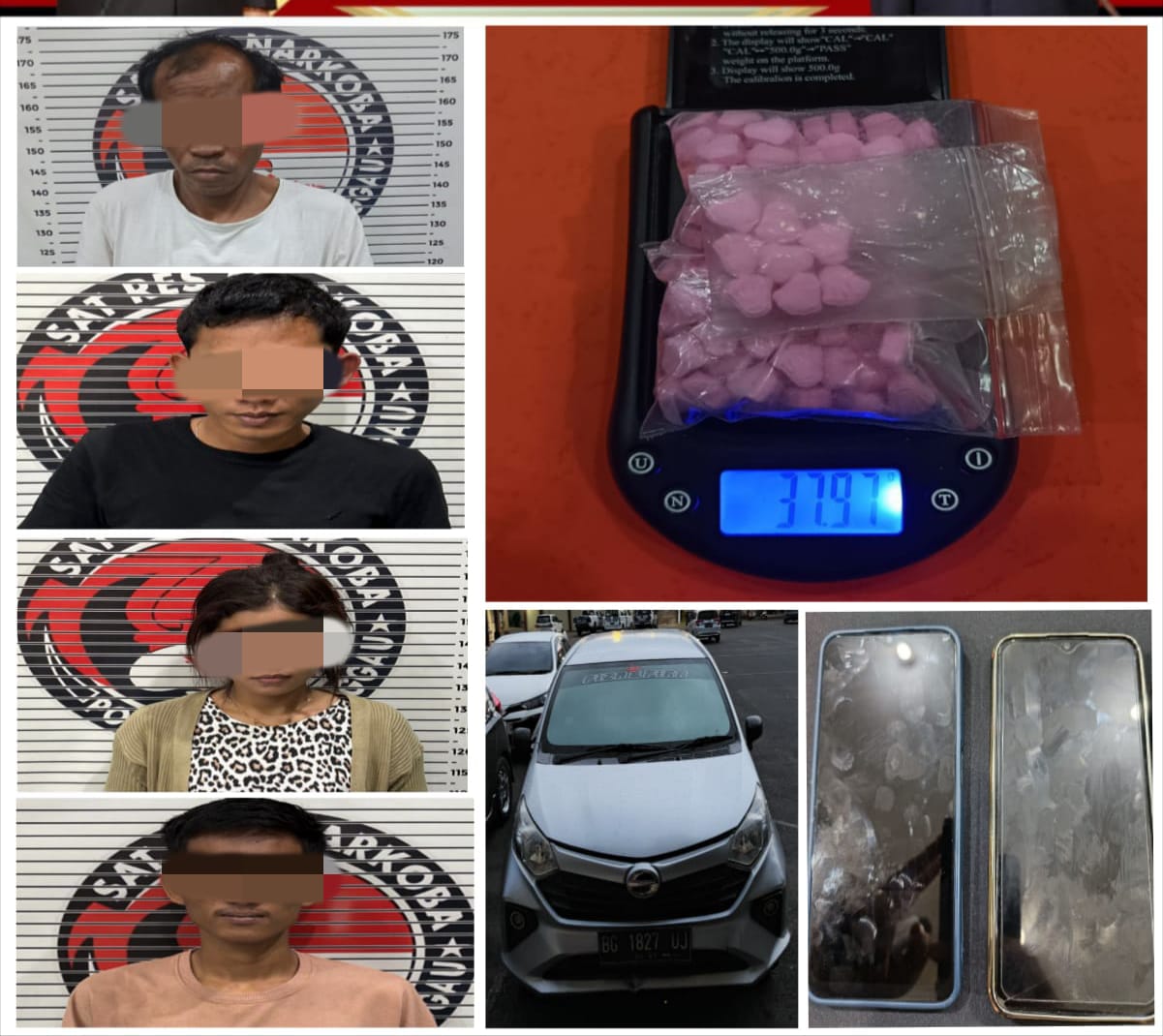 Satuan Reserse Narkoba Polres Lubuk Linggau Polda Sumatera Selatan , Ungkap Kasus Narkotika Jenis Ekstasi Sebanyak 108 Butir Berhasil Disita