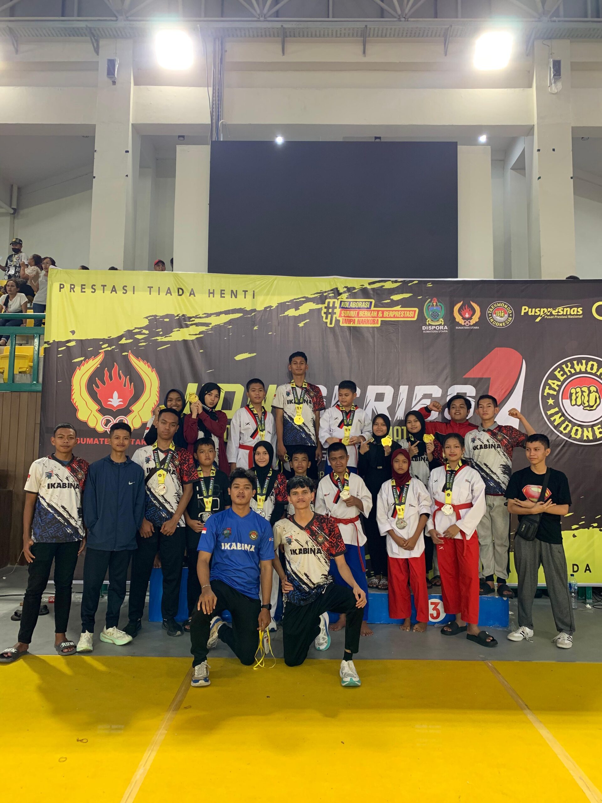 Ikabina Taekwondo Labuhanbatu Boyong 16 Medali KONI Series 1 Sumut 2025