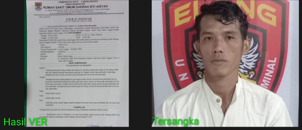 Reskrim Polsek Lubuk Linggau Timur Polres lubuk Linggau, Tangkap Pelaku Penganiayaan