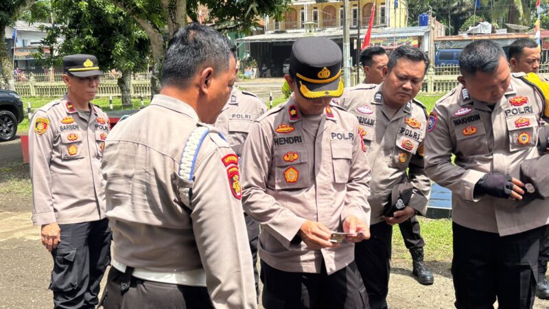 Tingkatkan Disiplin, Polres Musi Rawas Gelar Operasi Penegakan Ketertiban dan Disiplin di Polsek Jajaran