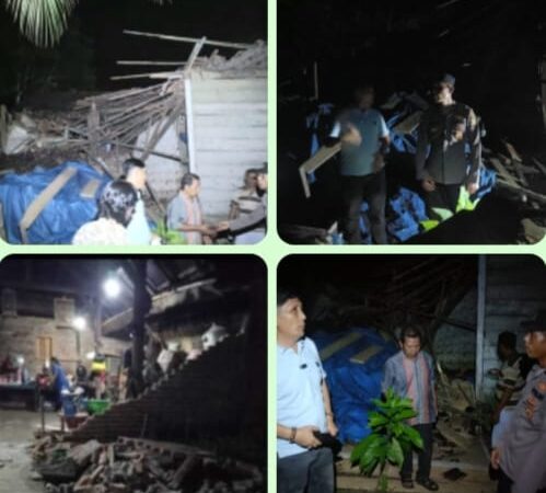 Gerak Cepat Polsek Semaka Identifikasi Dampak Gempa