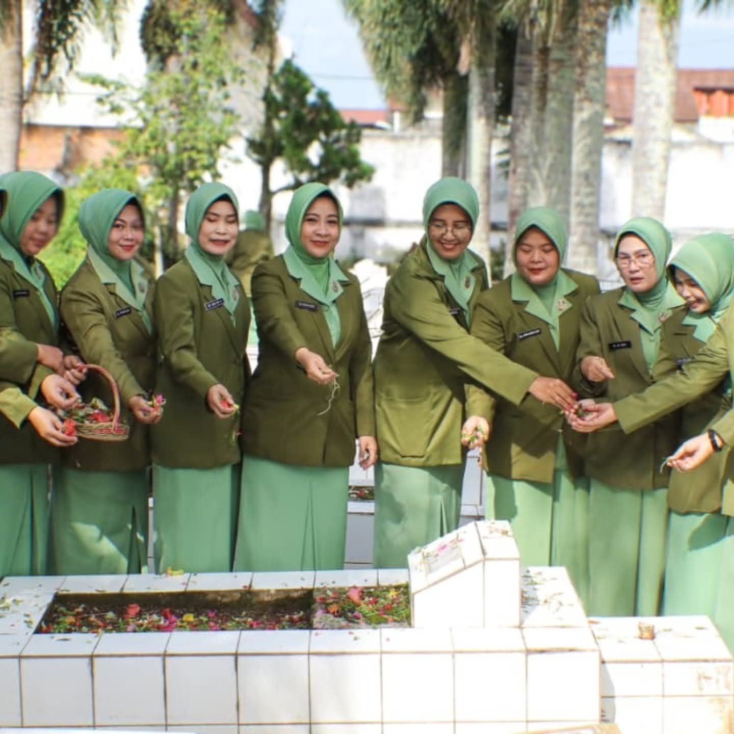 Kasdim 0406/Lubuklinggau Pimpin Upacara Ziarah Nasional HUT ke-80 TNI