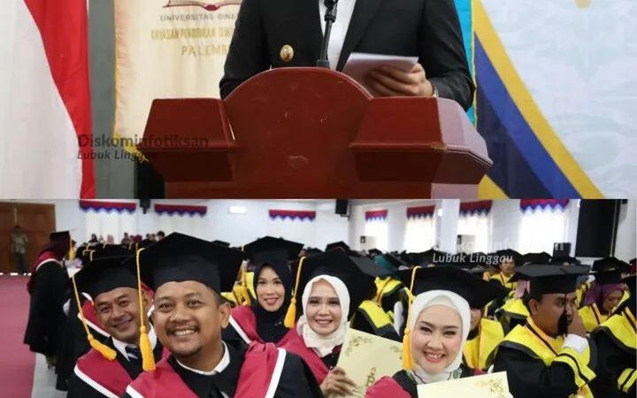 Wali Kota Lubuk Linggau Hadiri Wisuda S1 dan S2 Universitas Bina Insan