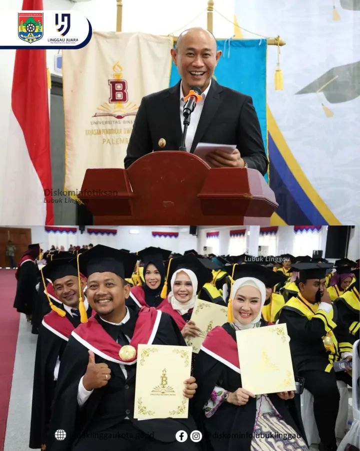 Wali Kota Lubuk Linggau Hadiri Wisuda S1 dan S2 Universitas Bina Insan