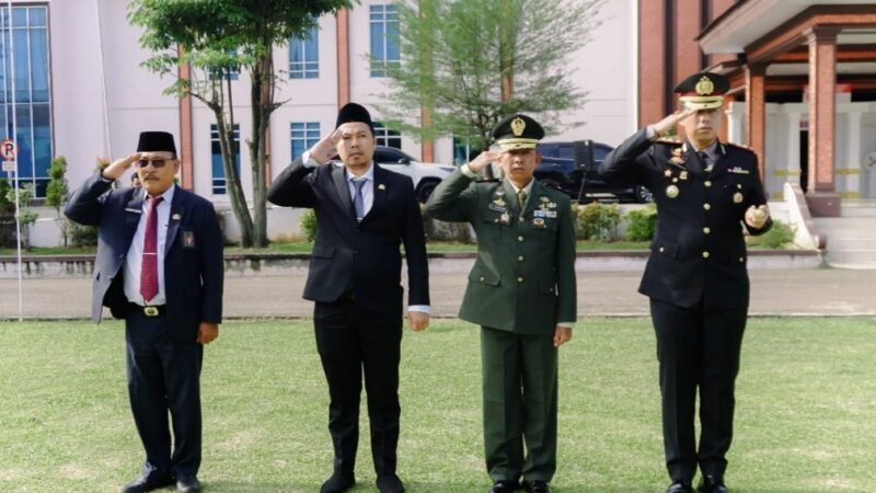 Moment Perkuat Persatuan Bangsa, Kapolres dan Wakapolres Musi Rawas Ikuti Upacara Hari Kesaktian Pancasila