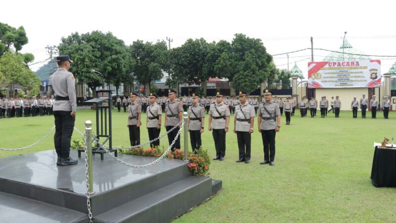Agar Lebih Adaptif Menghadapi Tantangan Tugas Kedepannya ,  Kapolres Lubuklinggau Pimpin upacara Sertijab