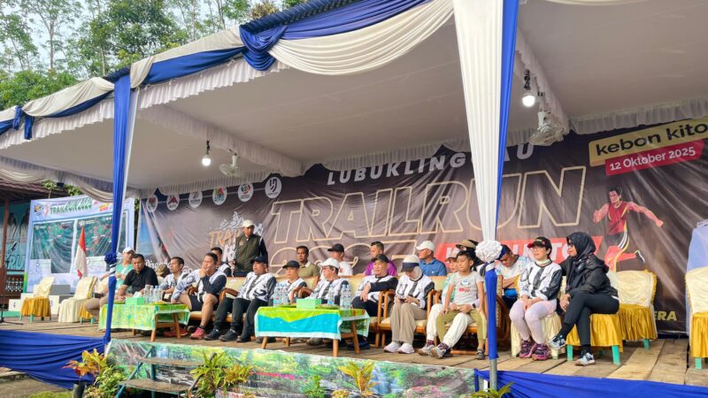 Semarak HUT Kota Lubuklinggau ke- 24 Kapolres Lubuklinggau Hadir Trail Run Yang Dibuka Walikota lubuk Linggau