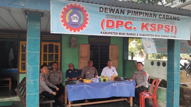 Satuan Binmas Polres Musi Rawas Colling System ke Organisasi Masyarakat KSPSI, Ajak Jaga Kamtibmas dan Jangan Mudah Terprovokasi Isu Hoax
