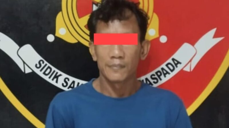 Ancam AI Pakai Parang, KU Diringkus Tim Landak Satreskrim Polres Musi Rawas