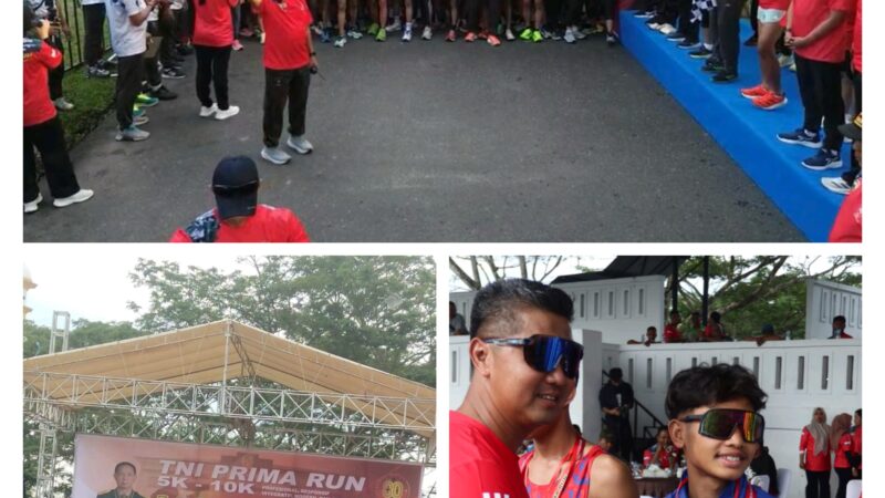 Danrem 022/PT Lepas Ribuan Peserta Fun Run Semarak HUT TNI ke-80 di Asahan
