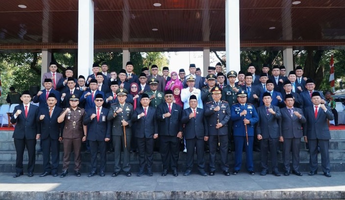 Bupati Sukabumi Bersama Ketua DPRD Hadiri Peringatan Hari Kesaktian Pancasila Tingkat Kabupaten Sukabumi Tahun 2025