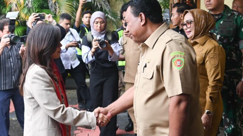 Wagub Maluku Sambut Kedatangan Meteri Komdigi