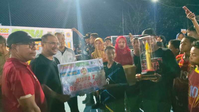 Pos TNI Angkatan Laut di SBT Sukses Gelar Kompetisi Futsal Perdana