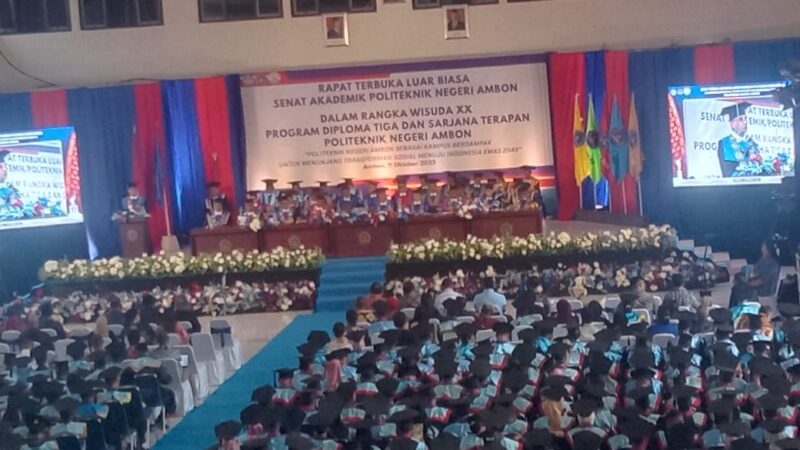 Politeknik Negeri Ambon Luluskan 535 Wisudawan